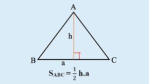 Công thức tính diện tích tam giác thường, cân, đều, vuông