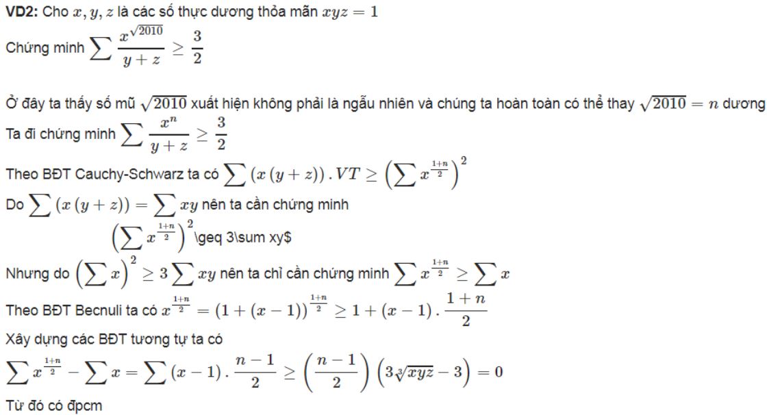 các bài toán liên quan đến công thức bernoulli