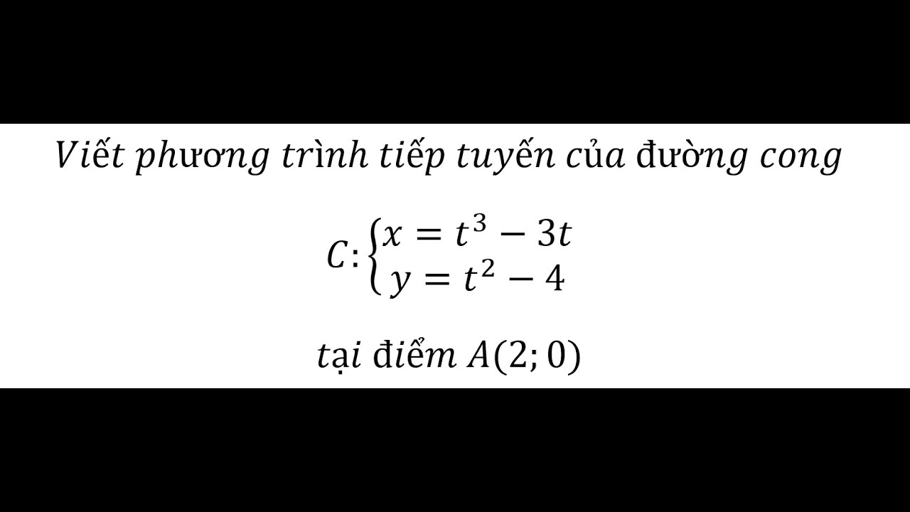 các công thức phương trình tiếp tuyến cơ bản