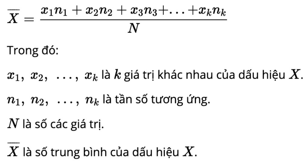 trung bình cộng là gì